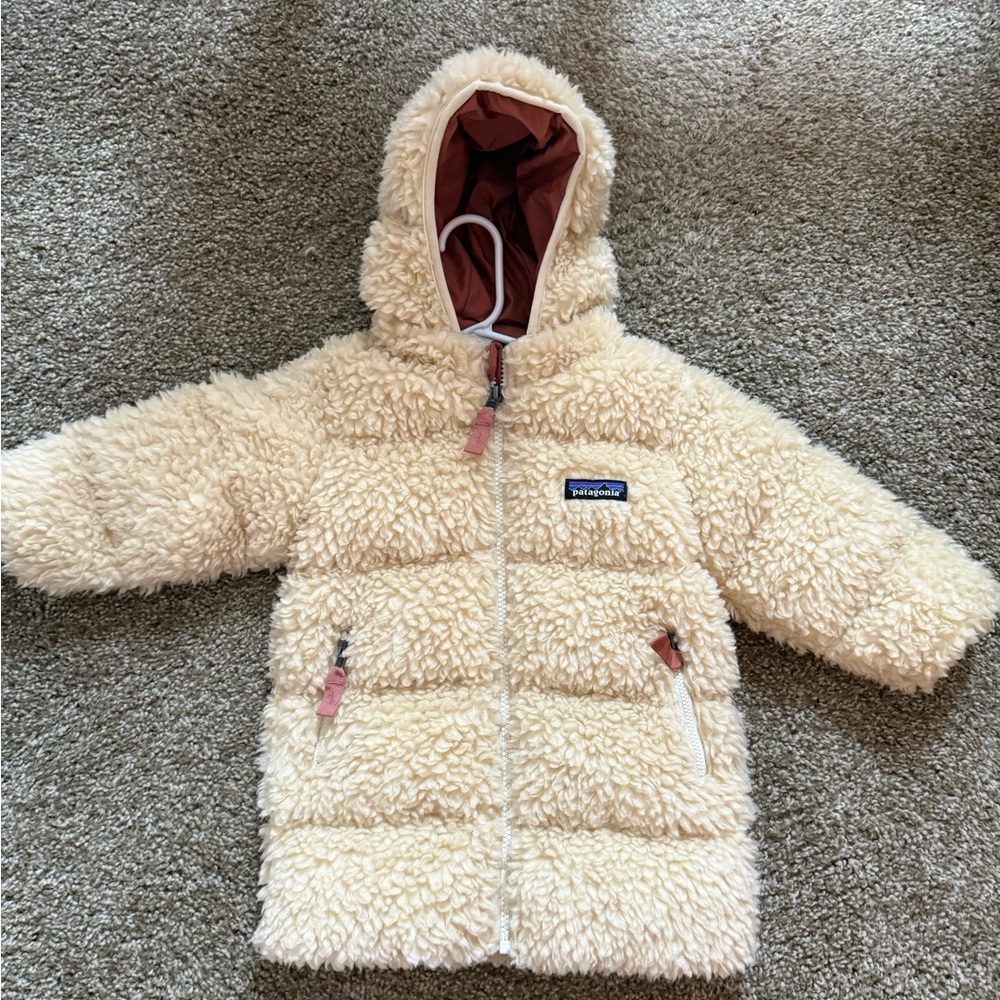 Patagonia Tan Sherpa Fleece Jacket
